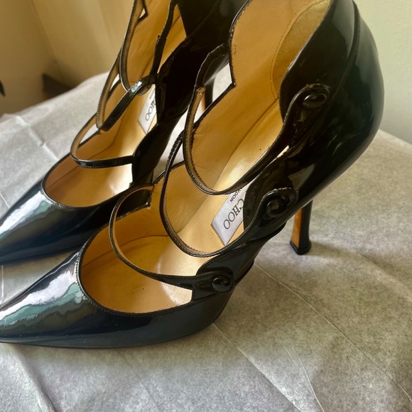 Jimmy Choo London black Vero "38" Made in Italy Heels Pumps Stilettos - Picture 4 of 4